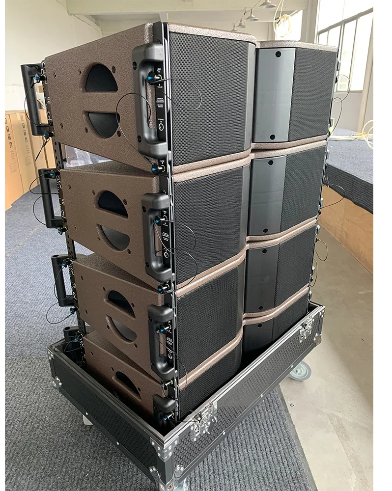 Dual 8 inch active speaker professional line array sound system