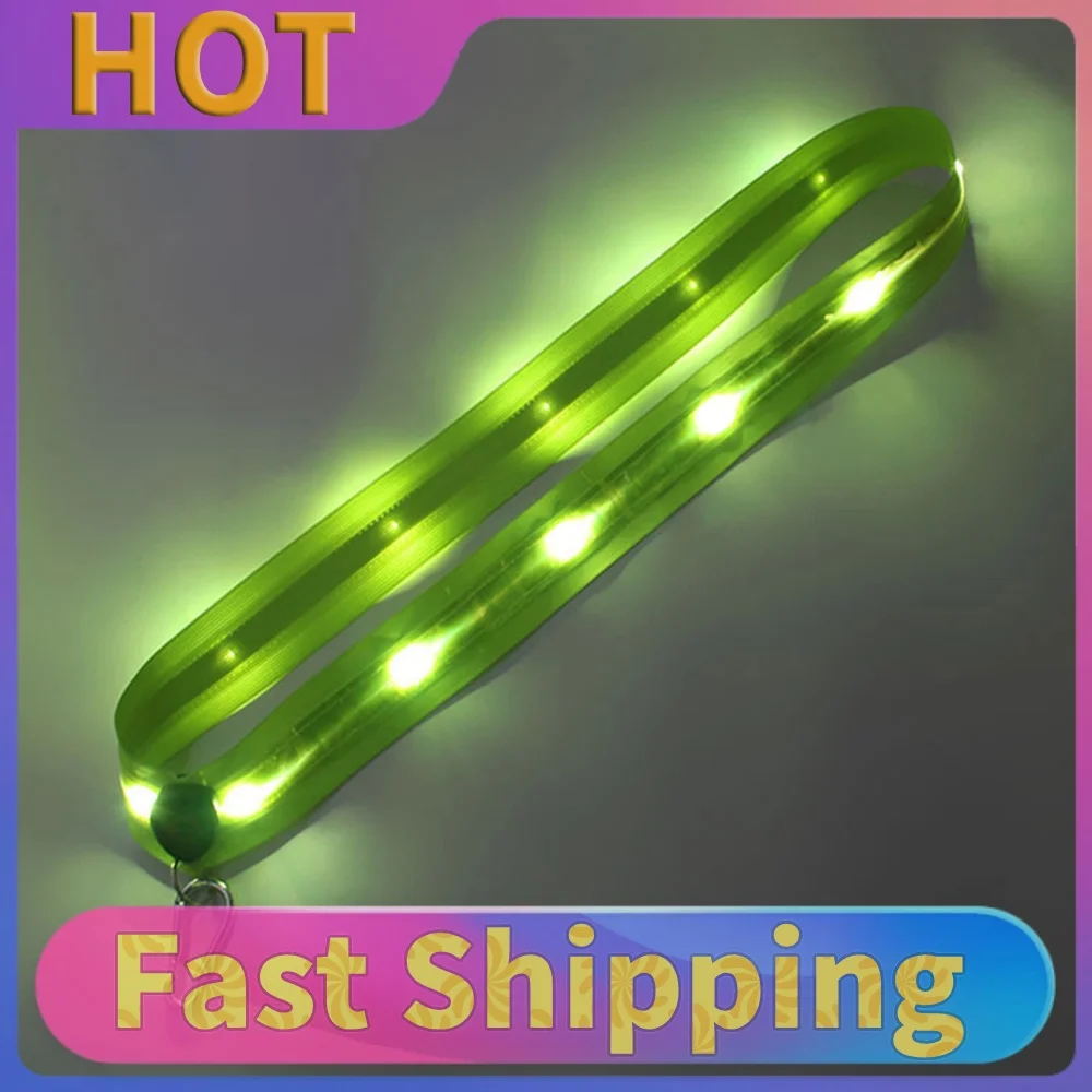 LED Reflective Running Belt Rechargeable Cycling LED Shoulder Straps Night Safety Outdoor Hiking Jogging Walking Light Gear