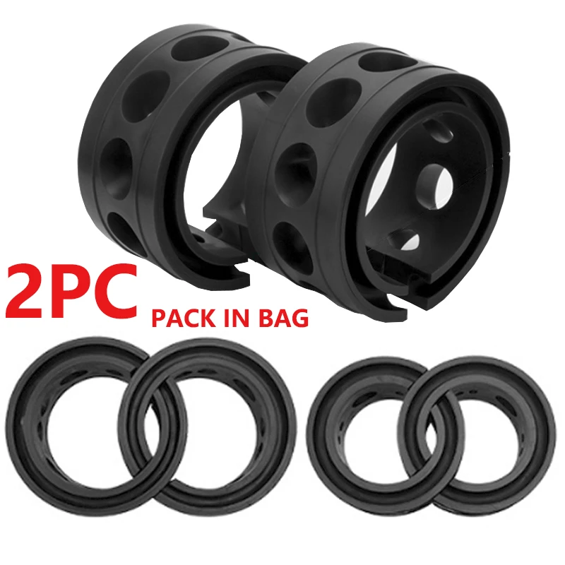 2PC Universal Car Suspension Cushion Absorber Spring High Quality Rubber Car Buffer Shock Absorber Spring Bumper Cover Protector