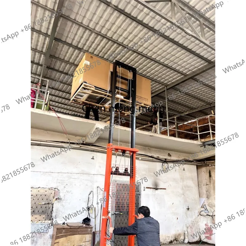 Forklift Electric Stacker Material Handling Tool Pallet Forklift 1 Ton 2 Ton 2m 3m Lifting Height Manual Hydraulic Stacker