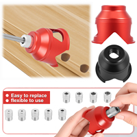 2-10mm Vertical Drill Guide Locator Doweling Jig Aluminum Alloy Straight Hole Drill Locator Steel Drill Bushings Woodworking Too