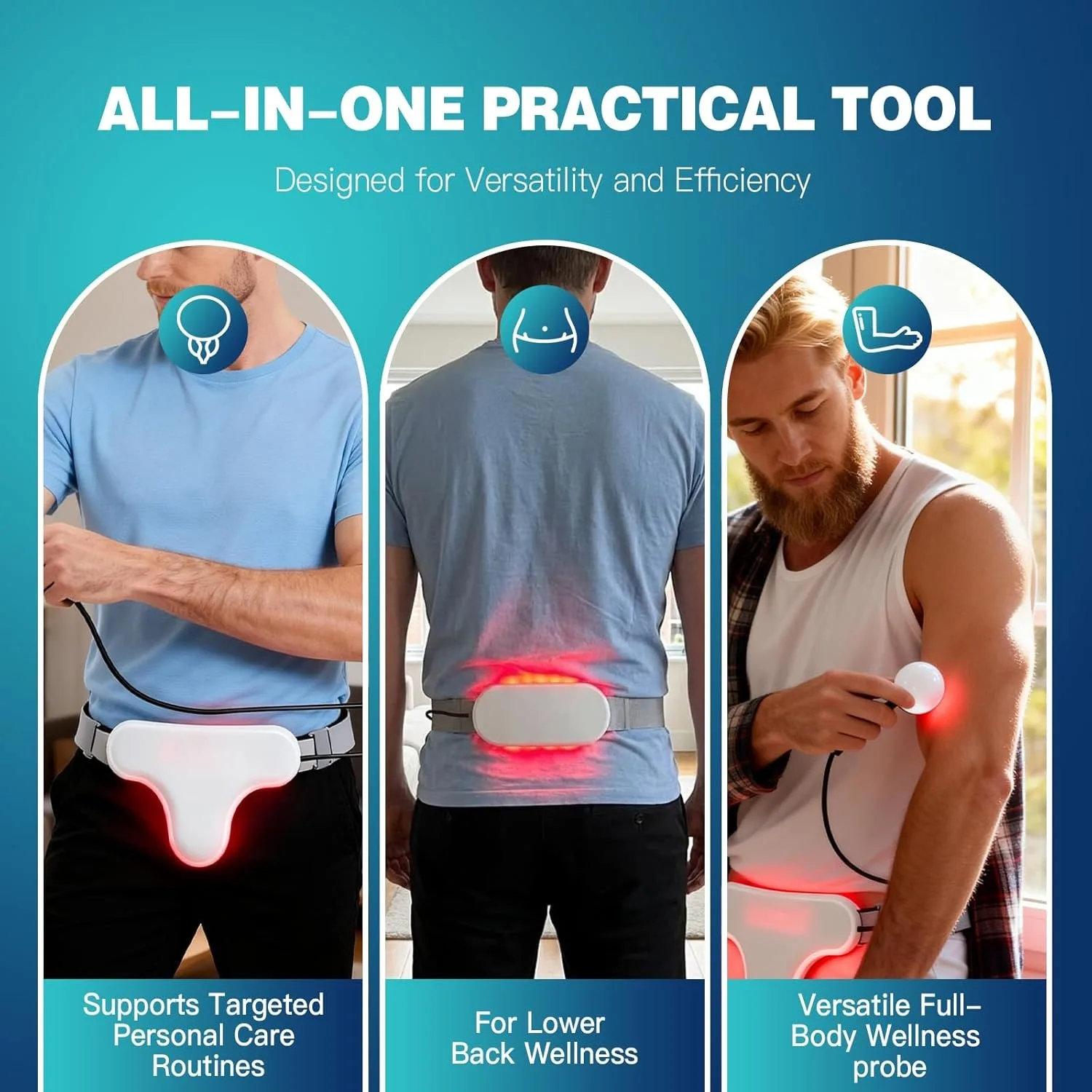 New Prostate Massager Red Light Therapy Device 3 in 1 Men Prostatitis Urinary Frequency Relief Inflammation Care Heat Treatment﻿