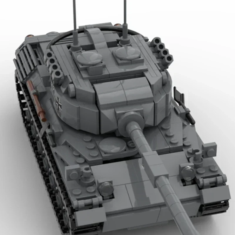 Model wojskowego samochodu pancernego Moc Klocki konstrukcyjne Leopard 1 Czołg Technologia Modułowe klocki Prezenty Zabawki świąteczne Zestawy DIY Montaż