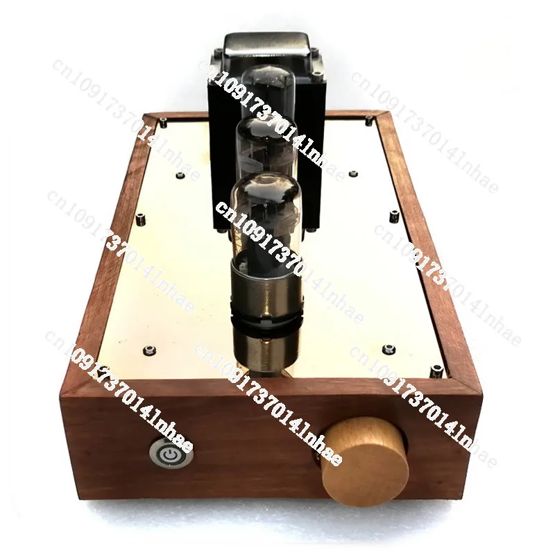 

6N8P 6SN7 Tube Preamplifier 6Z5P Bile Rectifier, Solid Wood Box Hifi Front Bile Preamp, Frequency Response: 10HZ-100KHZ