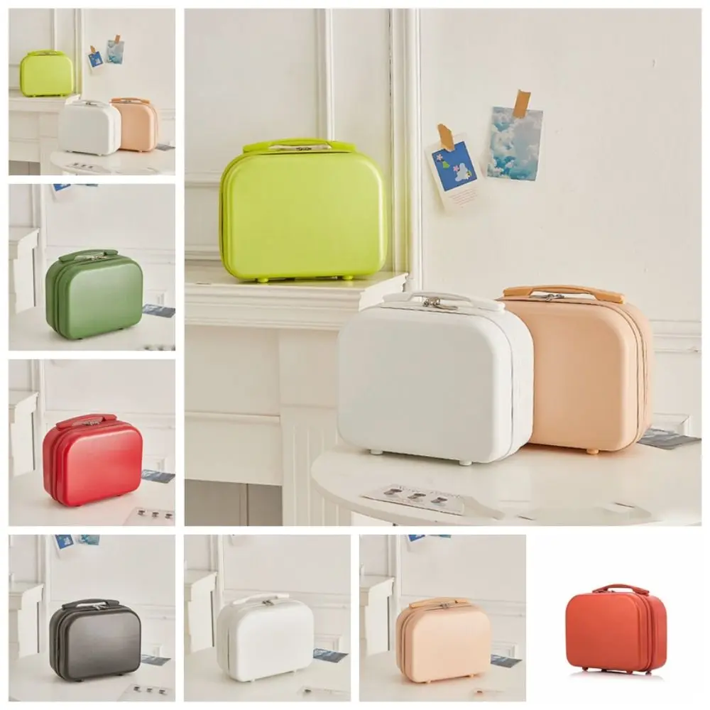 Opberg Toilettas Effen Kleur Koffer Organizer Case Reizen Organizer Make-Up Case Vierkante Doos Mini Bagage