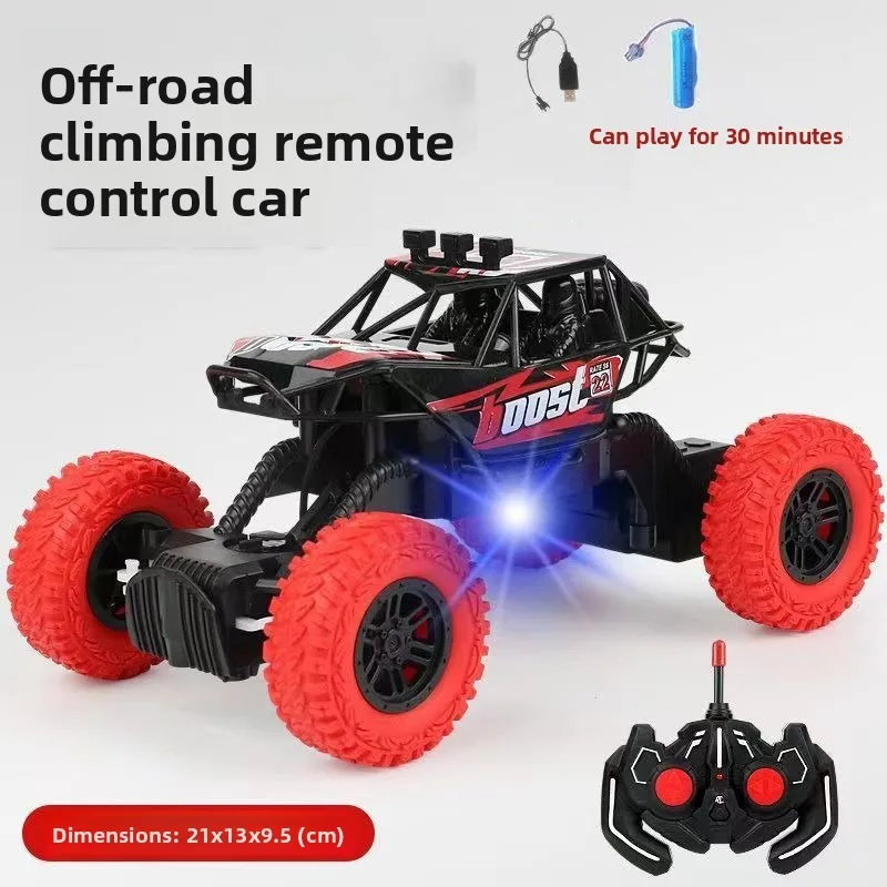 다채로운 깜박이는 불빛, 고무 바퀴, 크리스마스 어린이 선물에 적합한 오프로드 장난감 자동차가있는 새로운 원격 제어 자동차