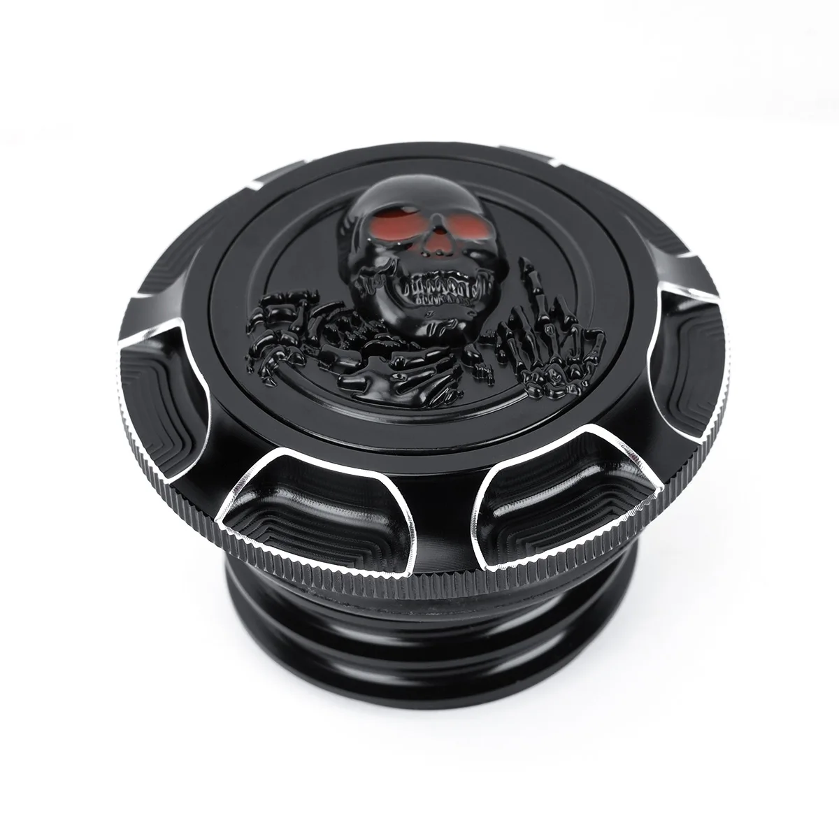 Motorcycle Fuel Tank Cap Skull Decor Oil Gas Tank Cap For Harley Davidson Sportster XL 1200 883 X48 Dyna Softail Touring FLHR