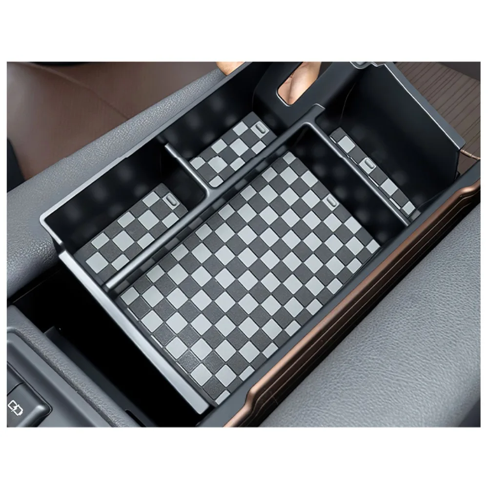 Für Toyota Sienna 2021-2026 Armlehnen-Aufbewahrungsbox Mittelkonsolen-Organizer Ablage Schwarz Innenausstattung Zubehör Upgrade-Kit Plus – Detail 10