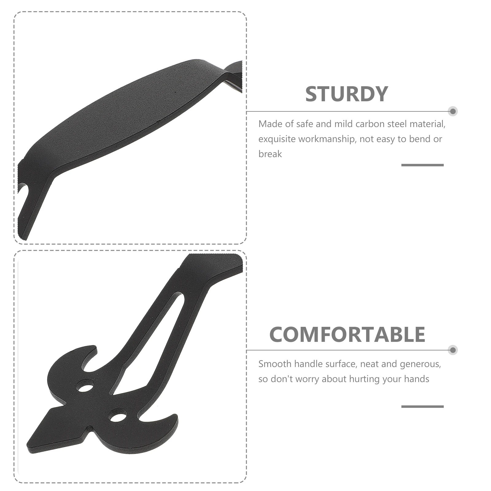 

Door Handle for Sliding Handles Black Knob Pull Closet Wardrobe Cabinet Barn Metal Pulls