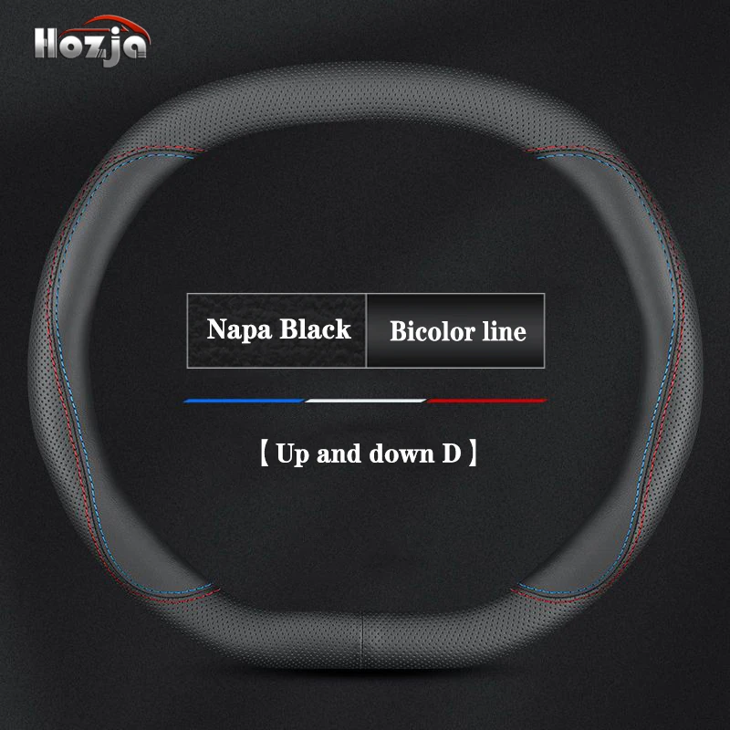 Leather Car Steering Wheel Cover for MG4 EV EH32 MG MULAN 2022 2023 2024 Non-slip Auto Interior Accessories