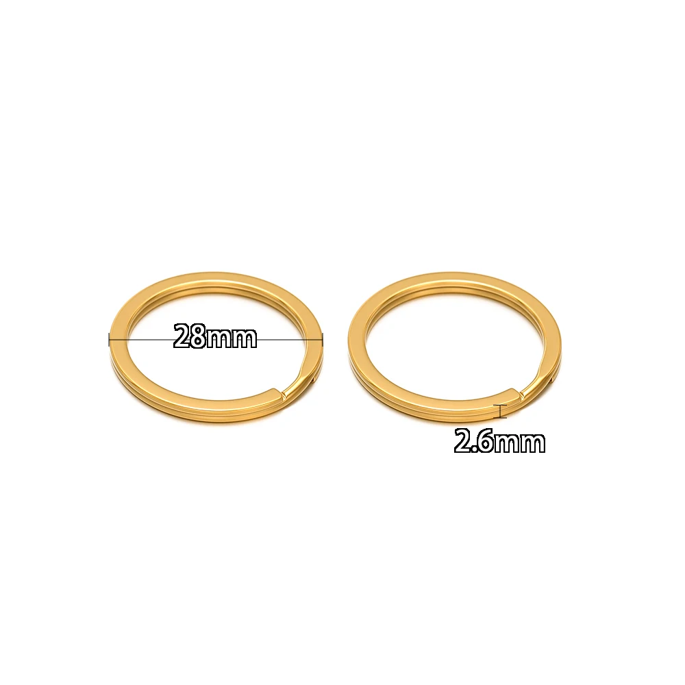 10pcs/lot 304 Stainless Steel Split Rings for Keychains