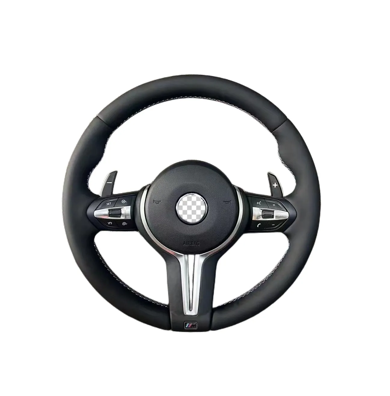 Leather M Performance Steering Wheel Fit for BMW M5 F10 F11 F18 M6 F06 F12 F01 F02 F30 F35 F15 Steering Wheel