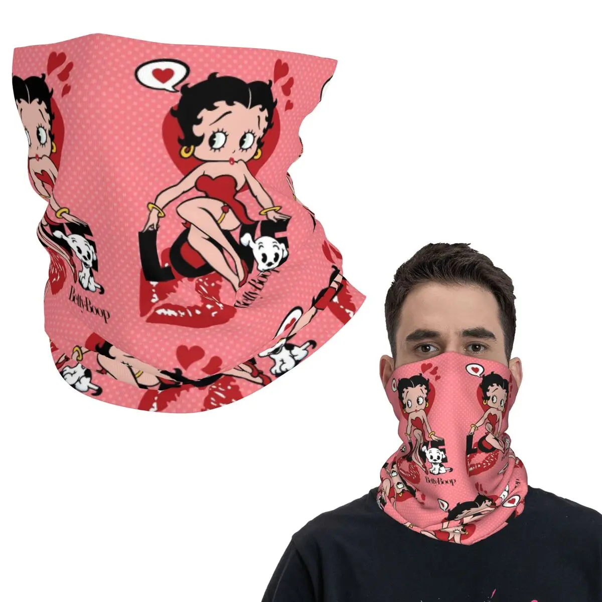 

Mrs Boop Thing Crew Bettys And Her Dog Бандана Шея Гетры Шарф с принтом Балаклава Спорт на открытом воздухе Для мужчин Женщин Взрослых