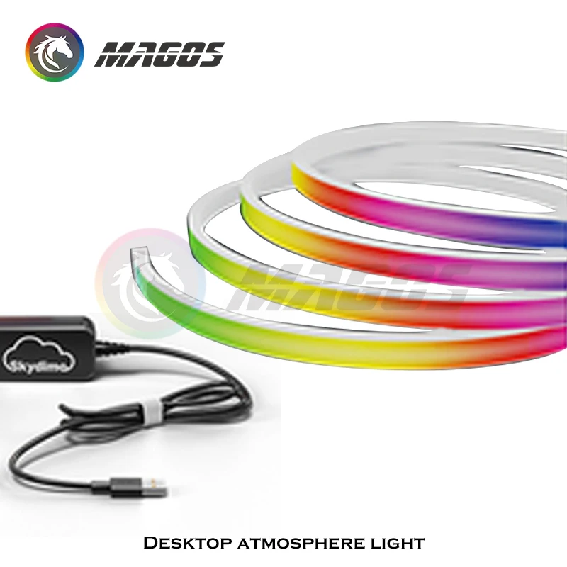 Imagem -03 - Rgb Led Strip para E-sports Desktop Display Monitor do pc Sincronizar Atmosfera Spot Luz de Captação Usb Power 1.2m 1.6m 2m