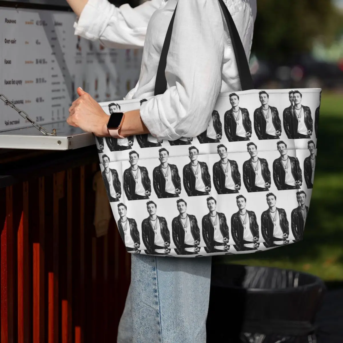 Hearmny Dima Bilan Beach Tote Bag Sport Gym Yoga Duffle Large Tote Bag Women Travel Bag Fitness bag