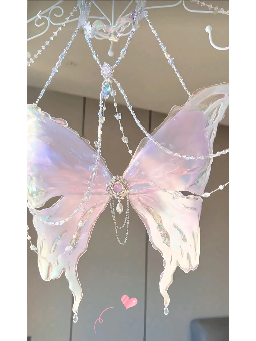 Fairy Butterfly Bikini Mermaid Crystal Resin + Silicone Bra Pure Handmade customizable Cosplay Anime Clothes Summer Swimsuit