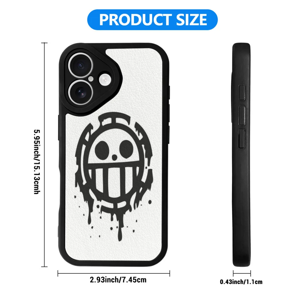 #O-ne-P-Piece #Law - Anime Tees Phone Case For iPhone 16 Pro Max Silicone Skin Case