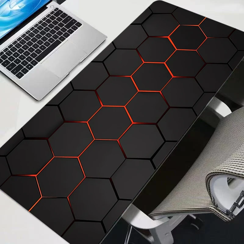 Mouse Pads Soft Rubber Office Mouse Pad Gaming Anime hexagon Carpet Computer Non-slip Keyboard Pad Pc Mouse Mat New Table Mat