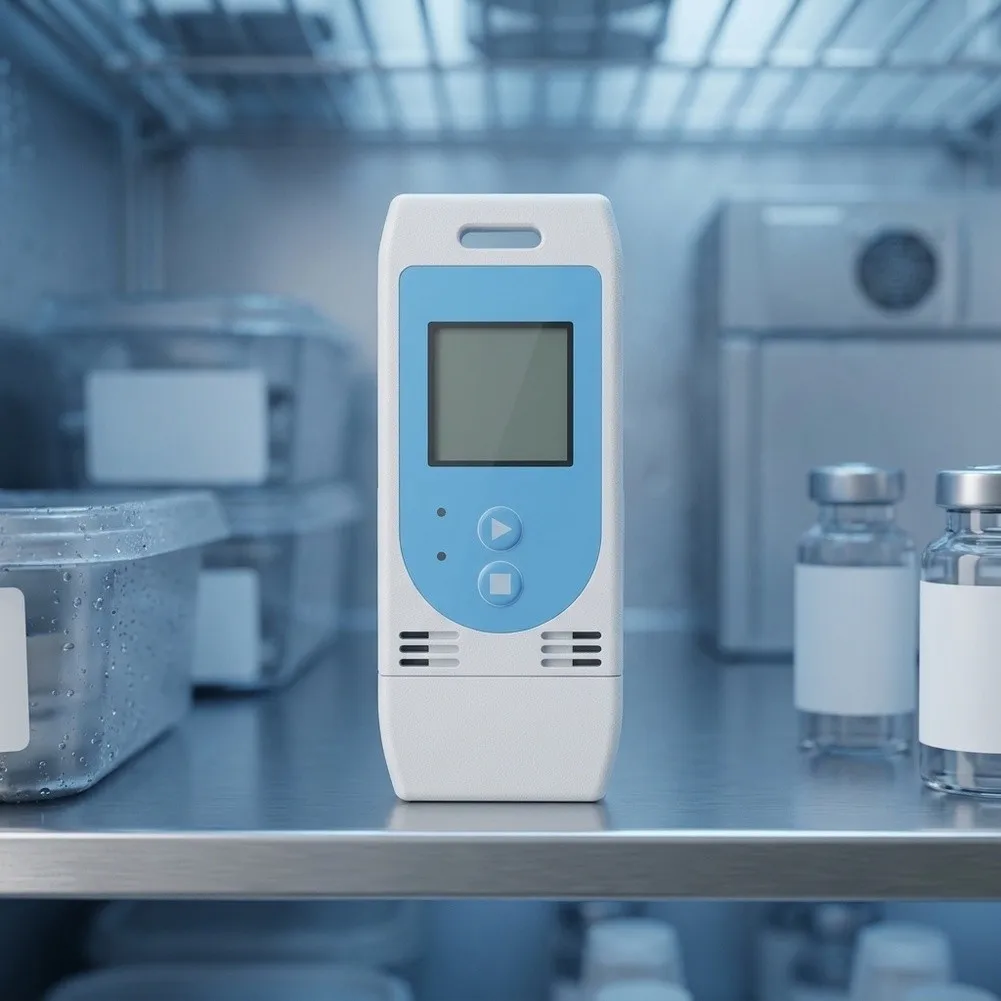 For Lab Monitoring Cold Chain Monitor Temperature Data Logger For Temperature Sensitive Products White Data Logger