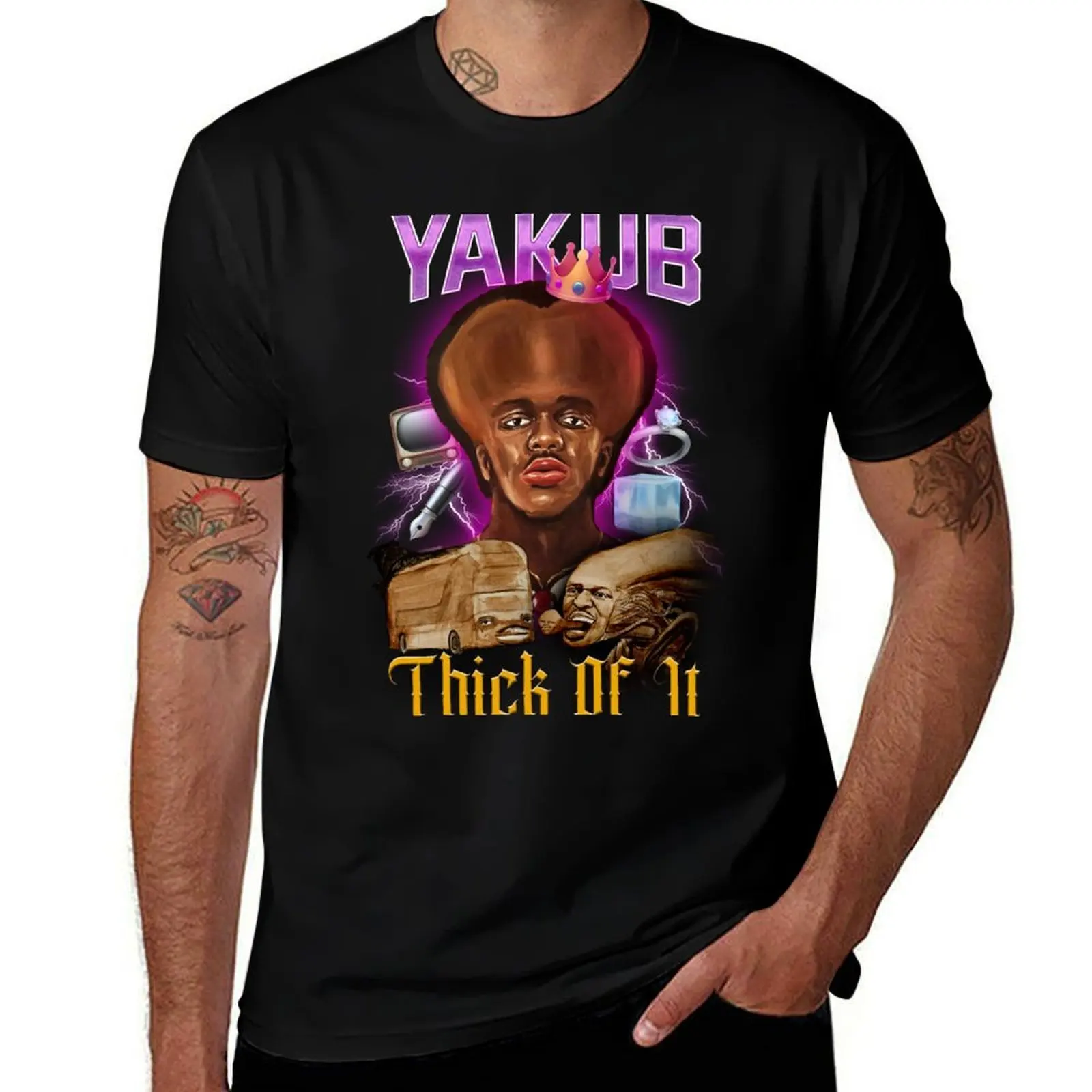 

KSI Yakub (thick of it) T-Shirt man t shirt heavy cotton man t shirts for men T-Shirt