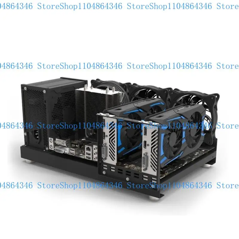 5asd Mining Rig Case GPU Mining Frame Expert Open Aluminum Frame Chassis Rack