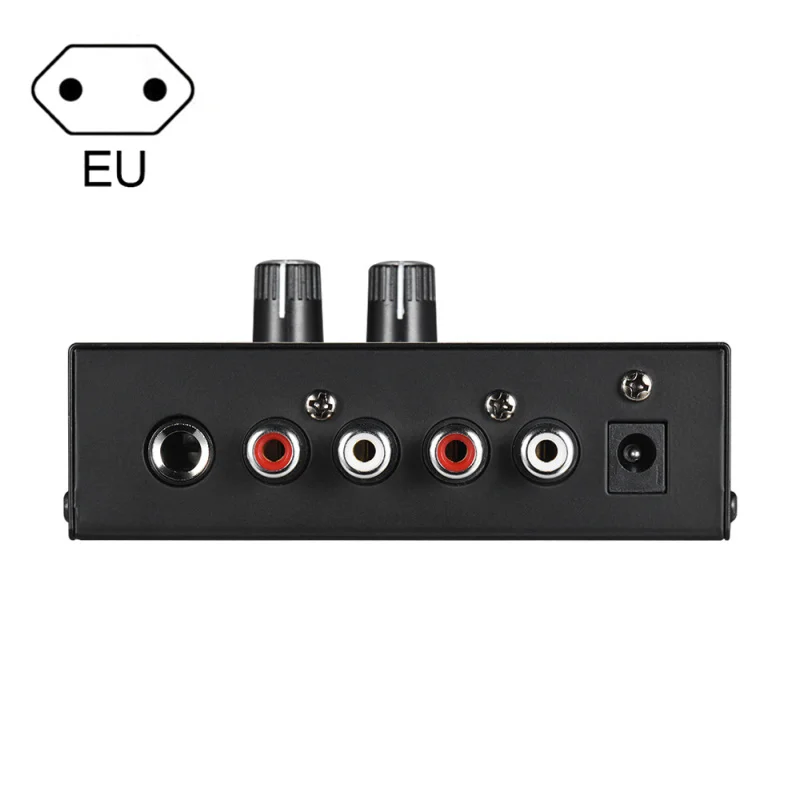 Pré Amplificador com nível Volume Control, Phono Preamp, entrada RCA, saída 1/4 "TRS saída, interfaces para LP Vinyl Turntable