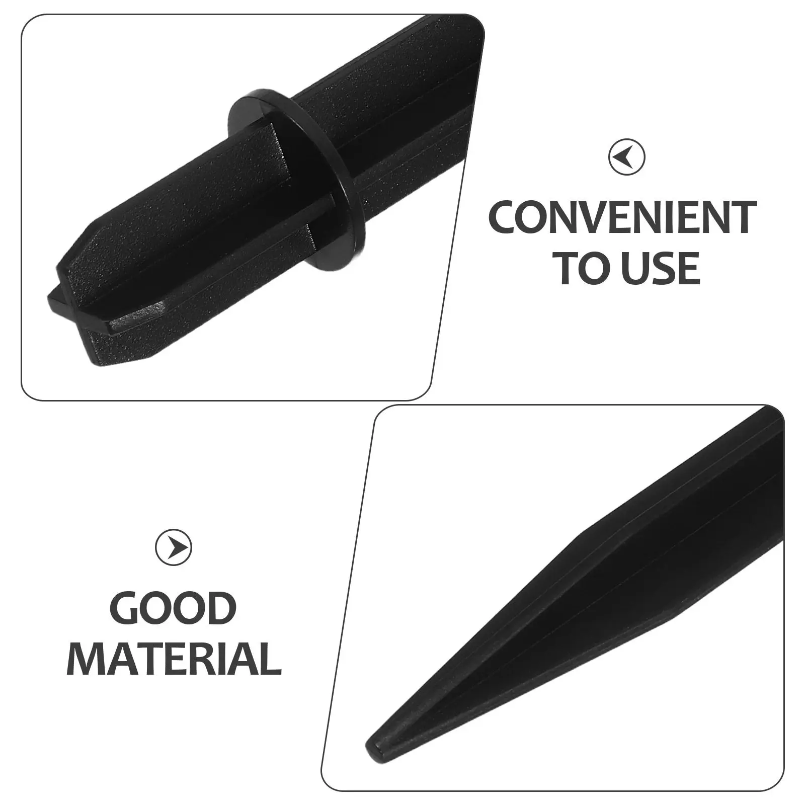 10Pcs Replacement Stakes for Solar Lights Plastic Ground Spikes Garden Lawn Patio Driveway Path Light Anchoring Fixtures