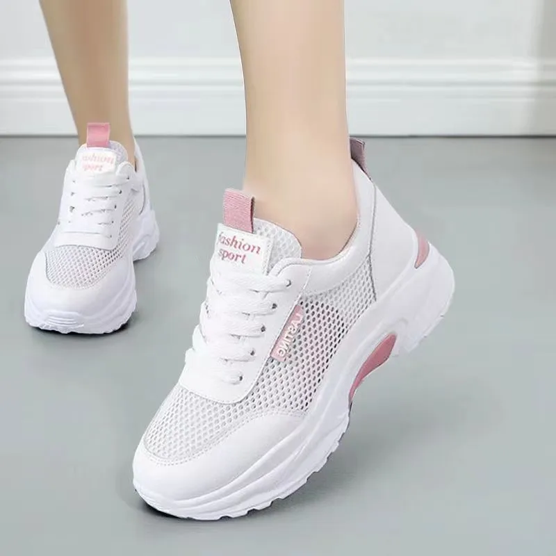 Sneakers Women Summer  Light Mesh Sandals Platform Hollow Out Sandals Shoes Tenis Feminino Breathable Sports Shoes 36912