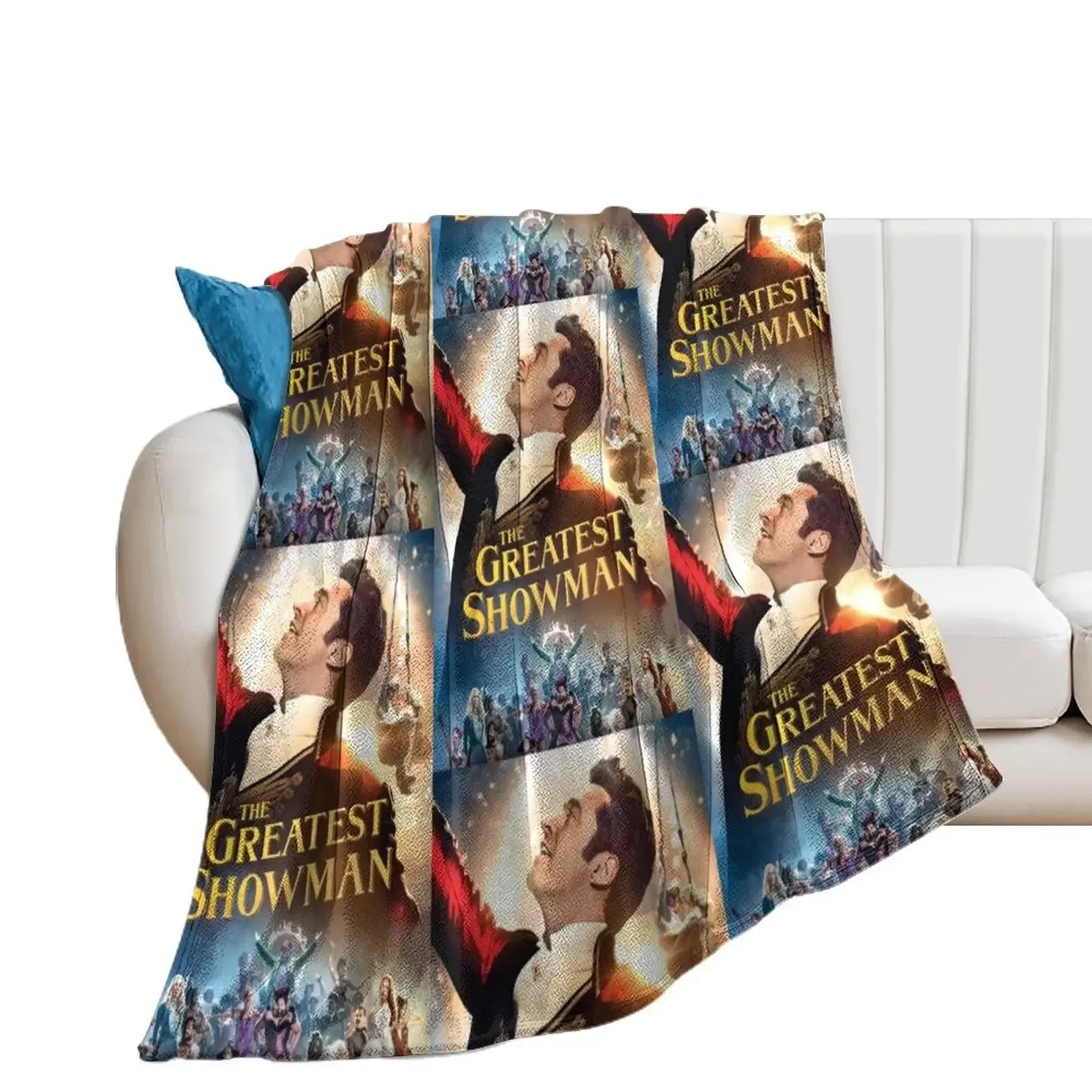 hugh the greatest showman jackman tour 2020 duaempat Unisex T-Shirt Front Throw Blanket Bed covers Plaid Blankets