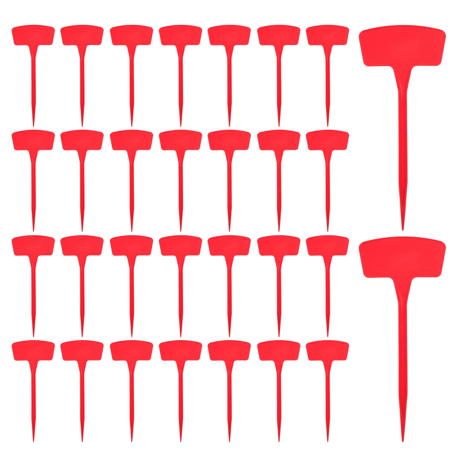 

60pcs Garden Marker Tags 10.4 Inch Large Waterproof Plastic Plant Labels Reusable Writable Stakes For Vegetables Herbs Flowers