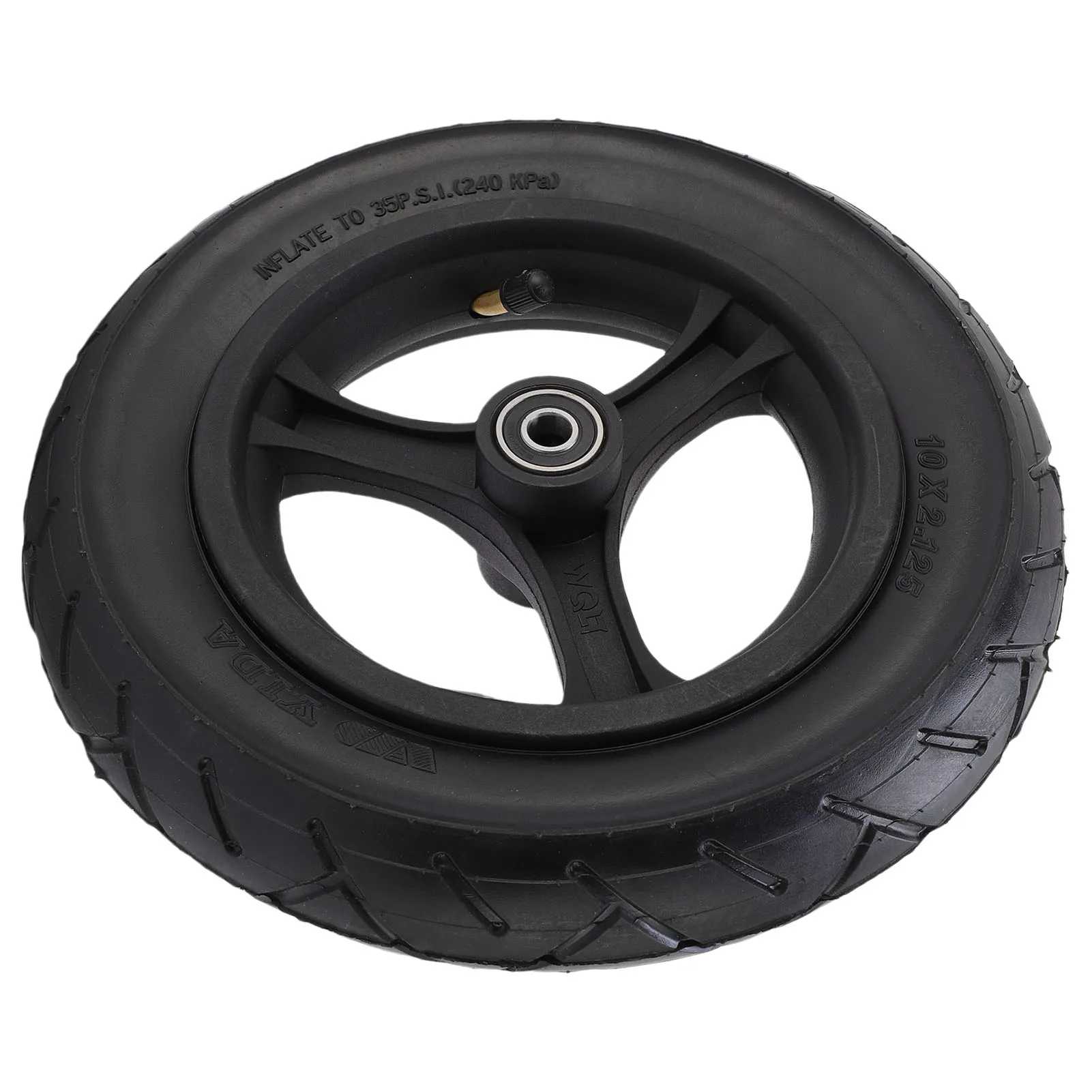 

10 Inch Scooter Rear Wheel Rubber Electric Scooter Auxiliary Wheel Rear Tire Easy Installation High Quality for Replacement