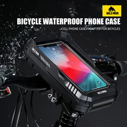 WILD MAN FK4 Bicycle Bag, Hard Shell, Single Handlebar, Touch Screen Bracket, Waterproof Box, Riding Equipment Accessory