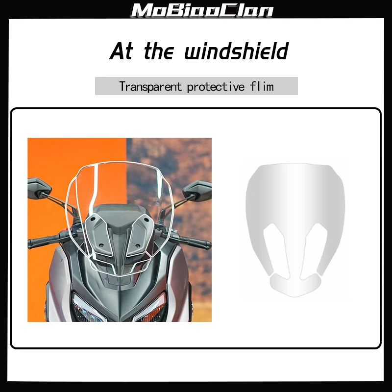 For QJMOTO HONG 350 Invisible Motorcycle Coat Film Transparent Sticker Waterproof And Scratch Resistant Modification Accessories