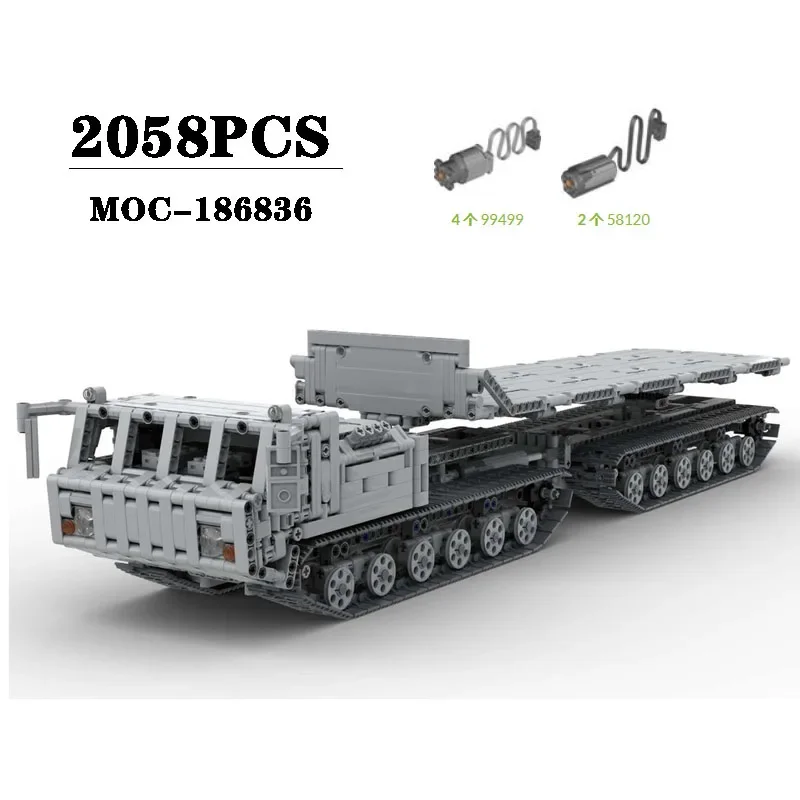 

New MOC-186836 Transport Off-road Vehicle Splicing Block Model Ornaments 2058PCS Adult Boy Puzzle Birthday Christmas Toy Gift