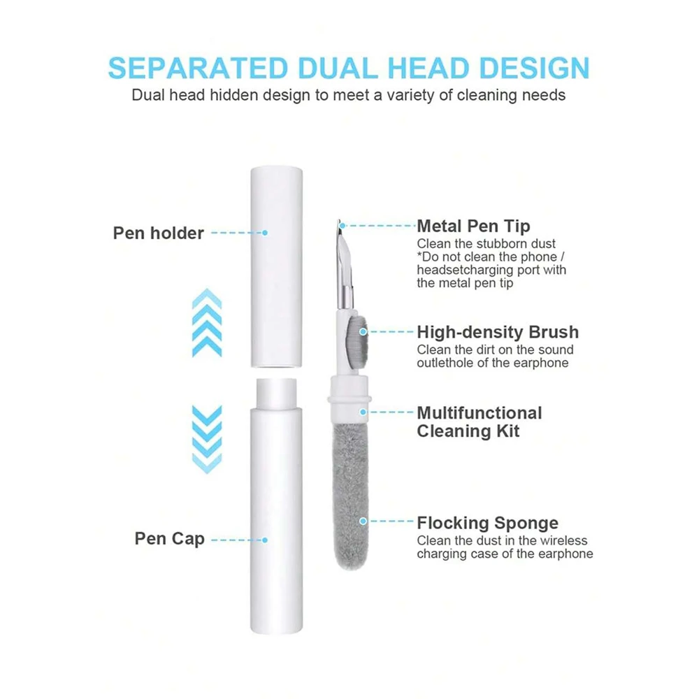Portable Earphone Cleaning Pen Soft Brush Head for pro Bluetooth Wireless Camera Dust Removal Tool - view 5