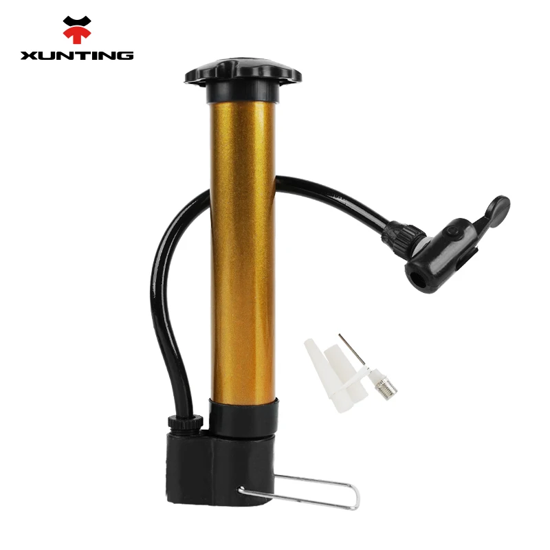 Xunting MTB Bicycle Pump 80 PSI Bike Manual Air Pump Balloon Tire Inflator Schrader Valve Floor Pump Cycling Accesories