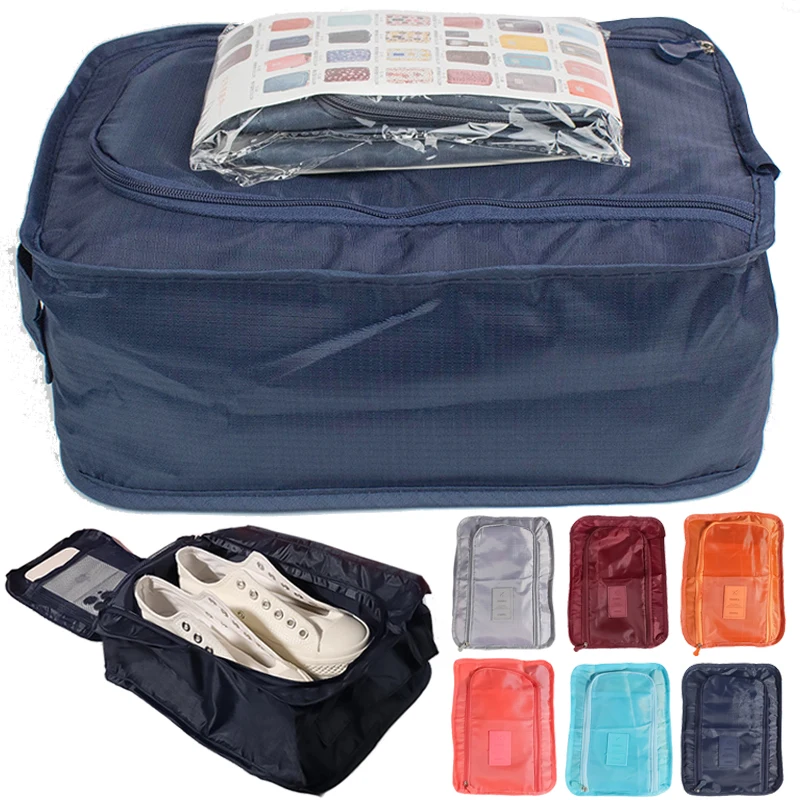 Portable Big Space Storage Bag for Travel Shoes Clothes Accessories Nylon Folding Dustproof Bags  Organizer Outdoor Tote Case