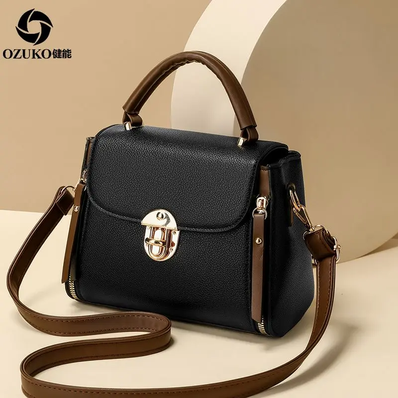 

2024 New Jian Can Advanced Sense Autumn Fashion Simple Elegant Women's Small Square Foreign Style All Shoulder Crossbody Bag