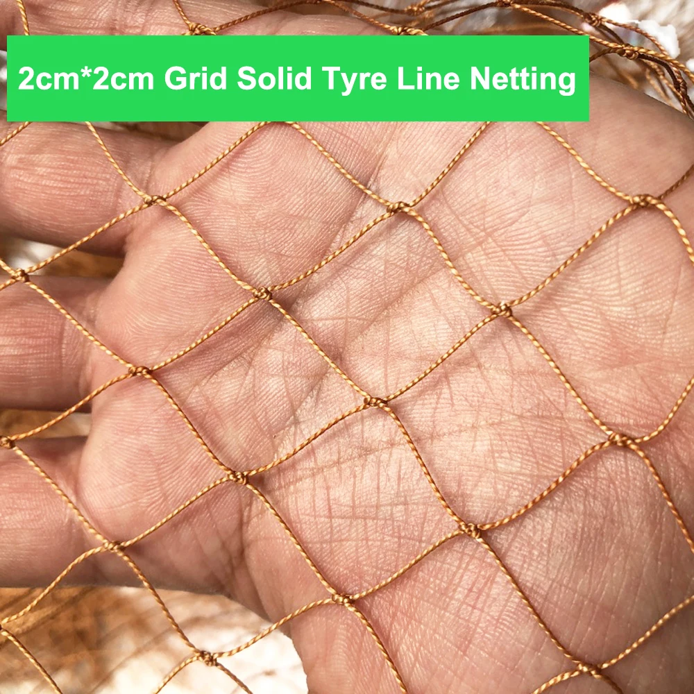 

Solid Tyre Line Netting -Nylon Net Anti Bird Netting Crops Protective Fencing Mesh,Cat Chicken Net Fishing Net Fishing Gear