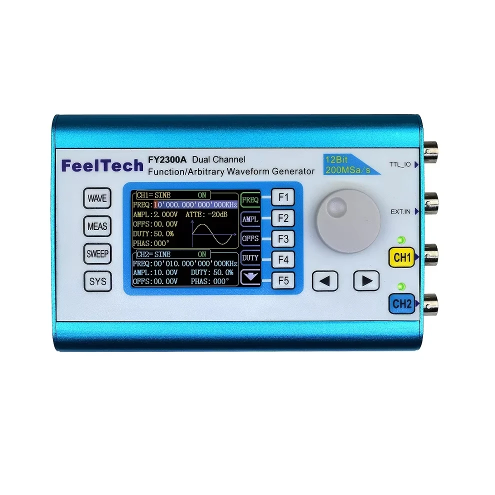 FY2300 DDS Function Signal Generator Compatible with Spooky2 Arbitrary Waveform Dual Channel Sine Wave Frequency 12MHz 20MHz