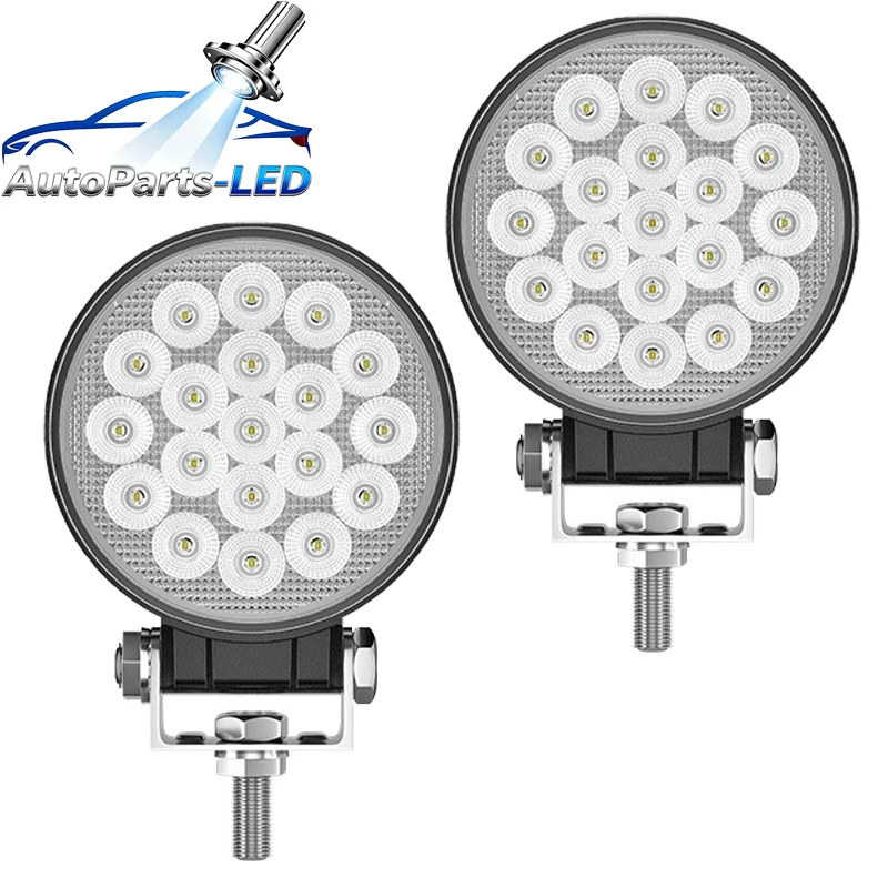 

2pcs LED Round 19 Light 19W Automotive Work Light Off-road Motorcycle Modification Headlight Engineering Spotlight