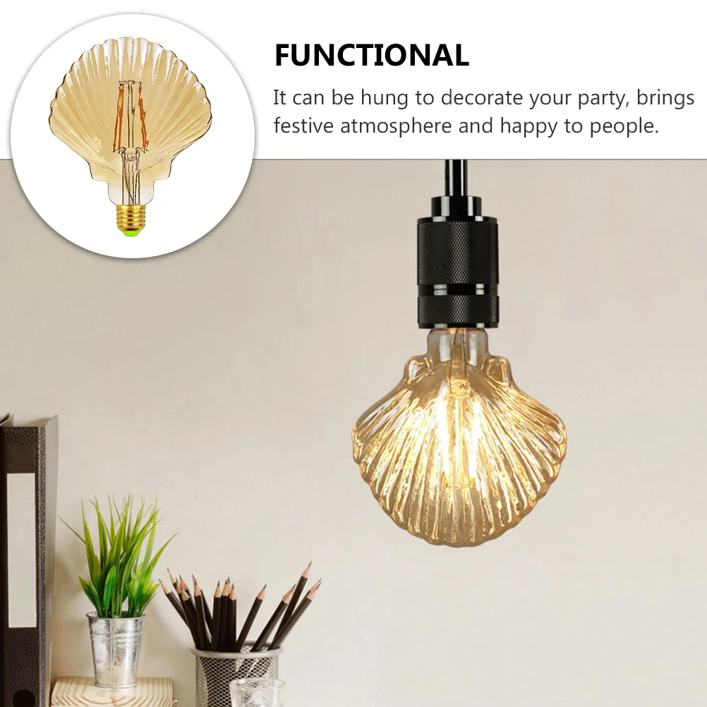 

1Pcs Retro Light Bulb Glass E27 4W Shaped Hanging Lamp for Party Home Bar Wedding Decoration 3D LED Bulb
