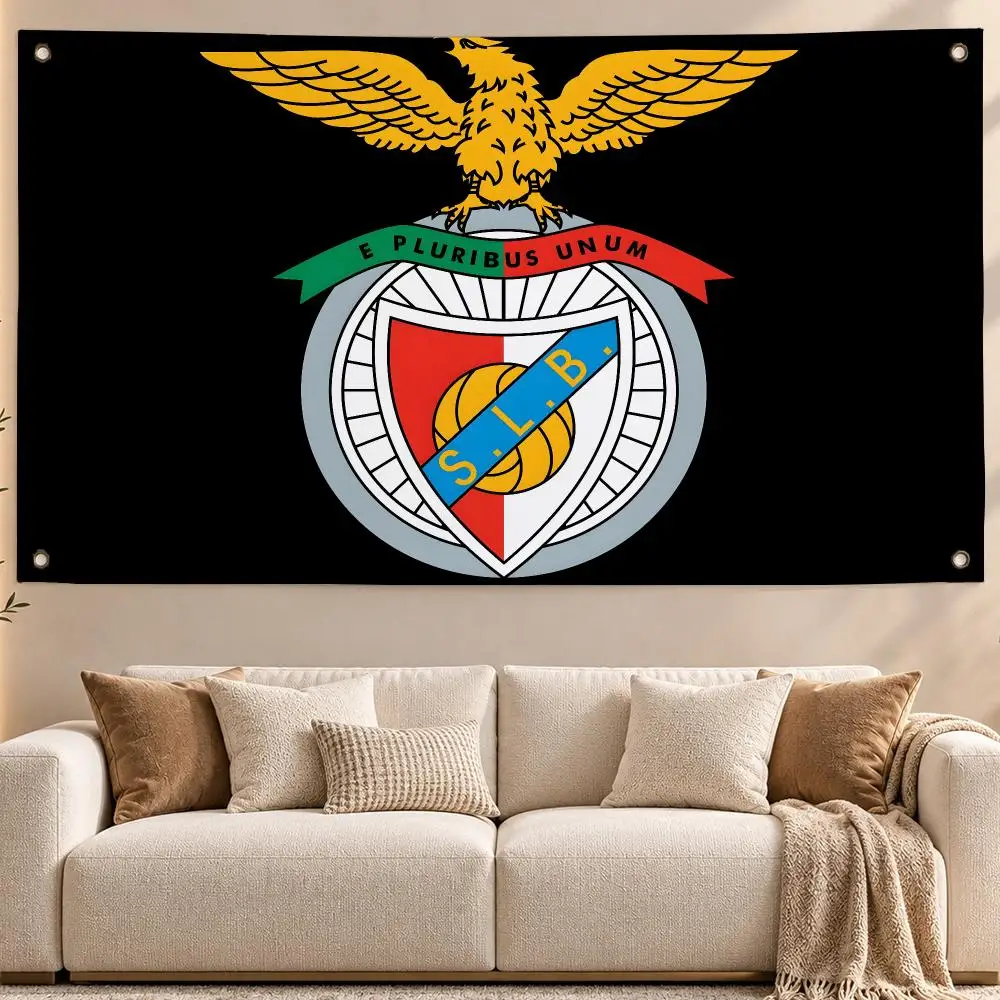 Elite Football Club Sporting CP / S.L. Benfica Flags Aesthetic Wall Hanging Flag Banner Bedroom Living Room Home Decor Large HD