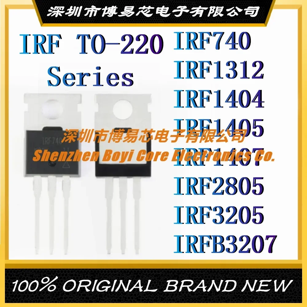 

IRF740 IRF1312 IRF1404 IRF1405 IRF1407 IRF2805 IRF3205 IRFB3207 220 New Original Genuine