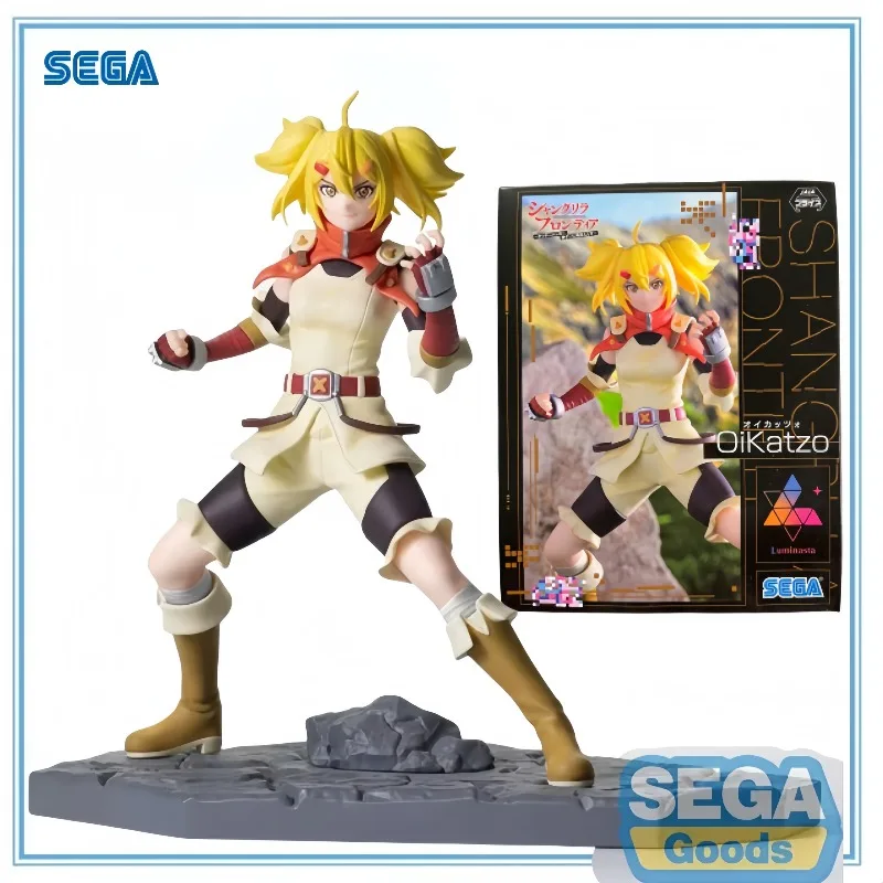 

SEGA в наличии, подлинная коллекция Luminasta Shangri-La Frontier Oikattso, серия, модель персонажа из мультфильма, аниме, мультяшные подарки, игрушки