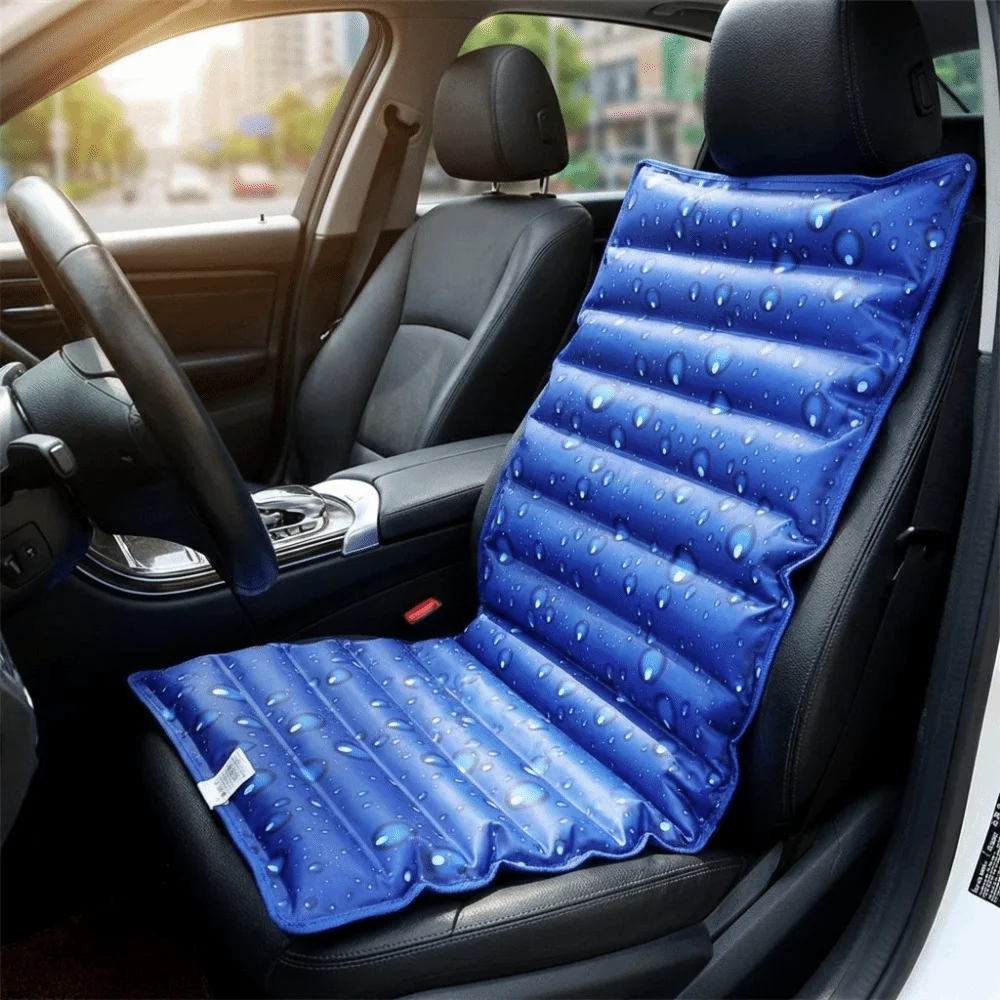 Comfortable Refillable Ice Seat Cushion DIY Design Summer Cool Chair Cooling Pad Foldable Portable Water Filling Cushion Travel