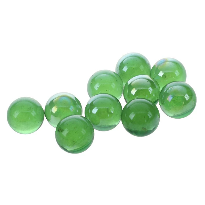 40 Pcs Marbles 16Mm Glass Marbles Knicker Glass Balls Decoration Color Nuggets Toy Green