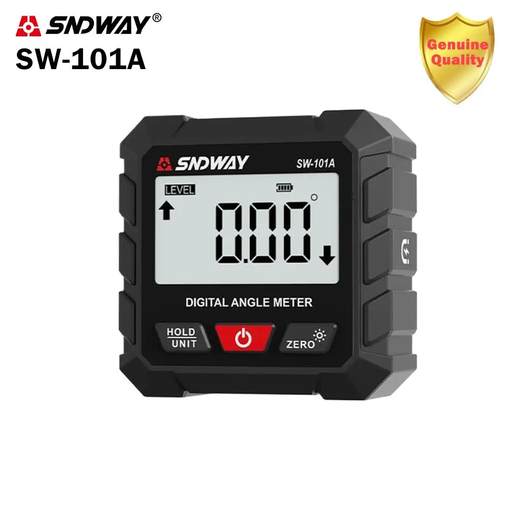 

SNDWAY SW-101A Digital 4-Sided Magnetic 4x90° Angle Slope Measurement Inclinometer Professional Precision Inclinometer