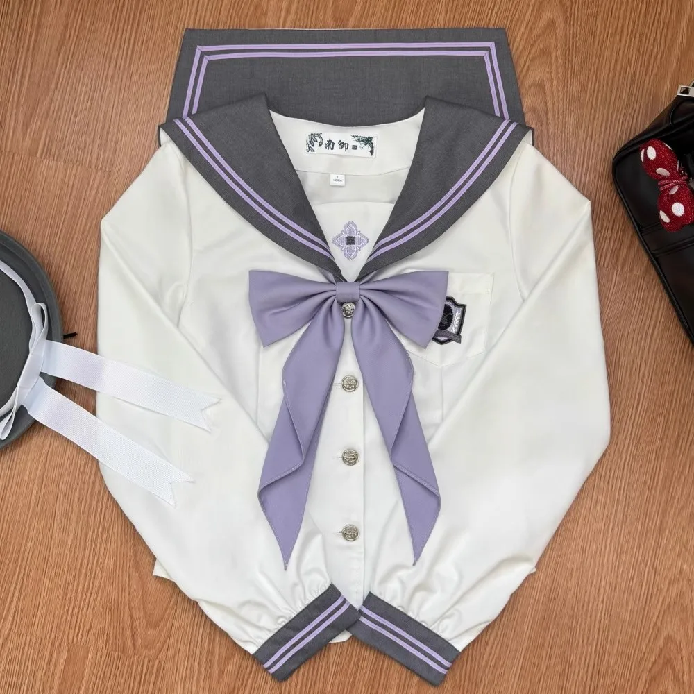 Abito da marinaio coreano giapponese per la festa Cos Sailor Fuku Manica corta Ragazze delle scuole superiori Studenti cosplay Uniformi Jk per adulti