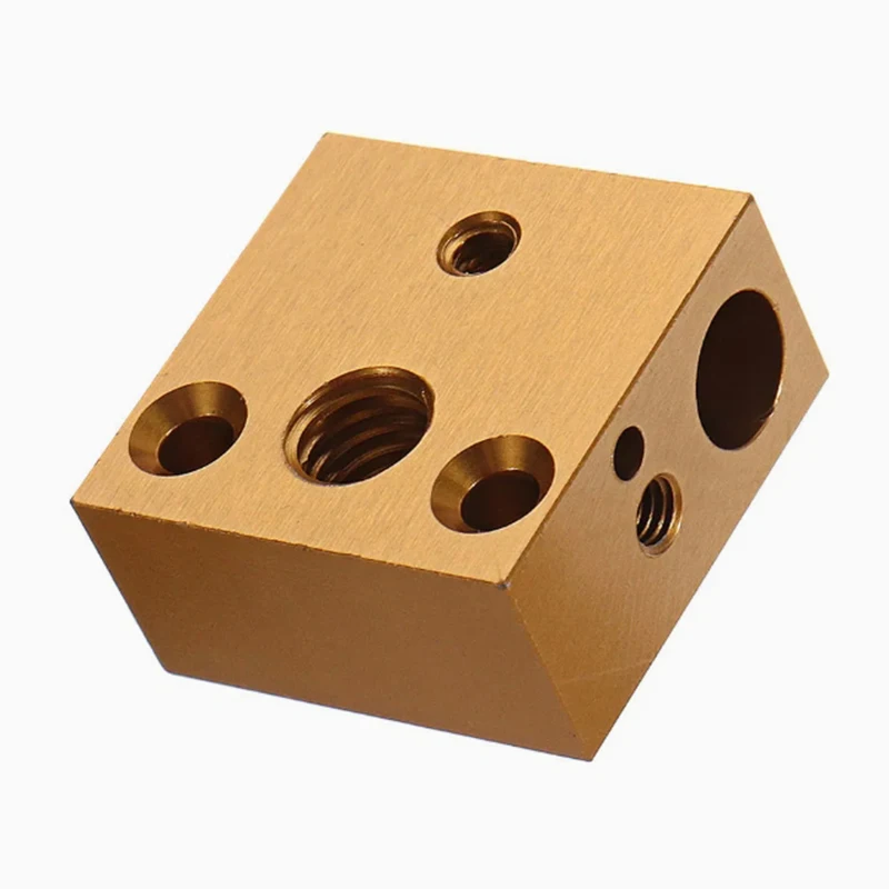 Customized Precision CNC Machined Anodized Aluminium Heat Block for Extruder Heater - Heating Block